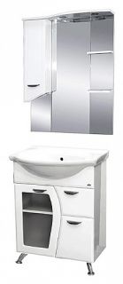 Напольная тумба под раковину Misty Дрея 65см белый